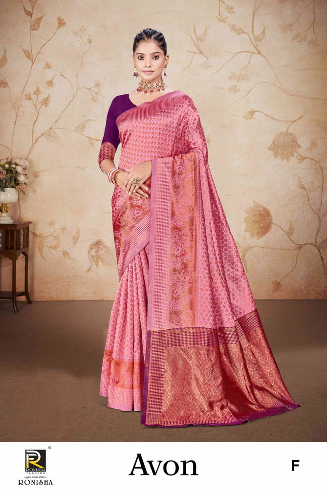 Avon By Ronisha  Designer Banarasi Silk Sarees Suppliers In India
